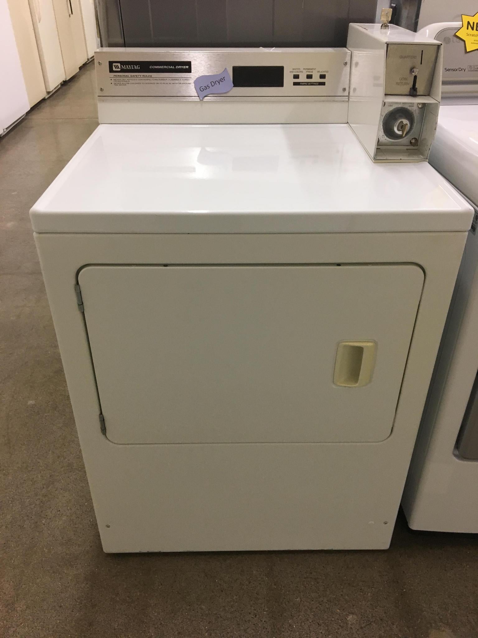 Maytag commercial dryer coin operated discount