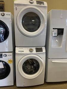 Samsung Front Load Washer and Electric Dryer Stack set - 6876 - 7422