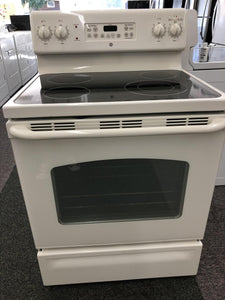 GE Electric Bisque Glass Top Stove - 3299