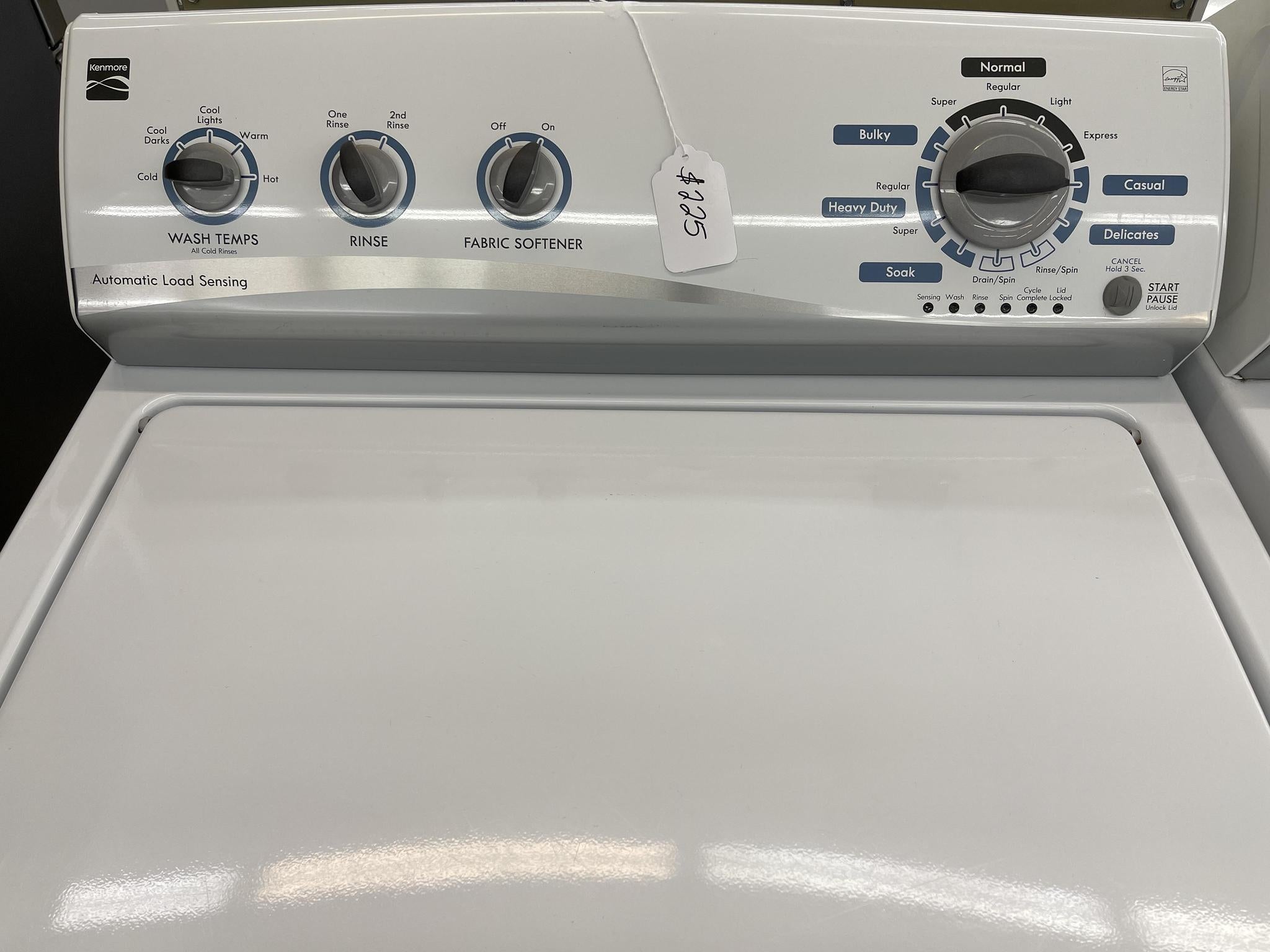 kenmore high efficiency low water washer