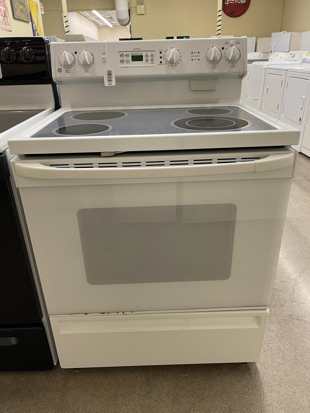 GE White Electric Stove - 9687