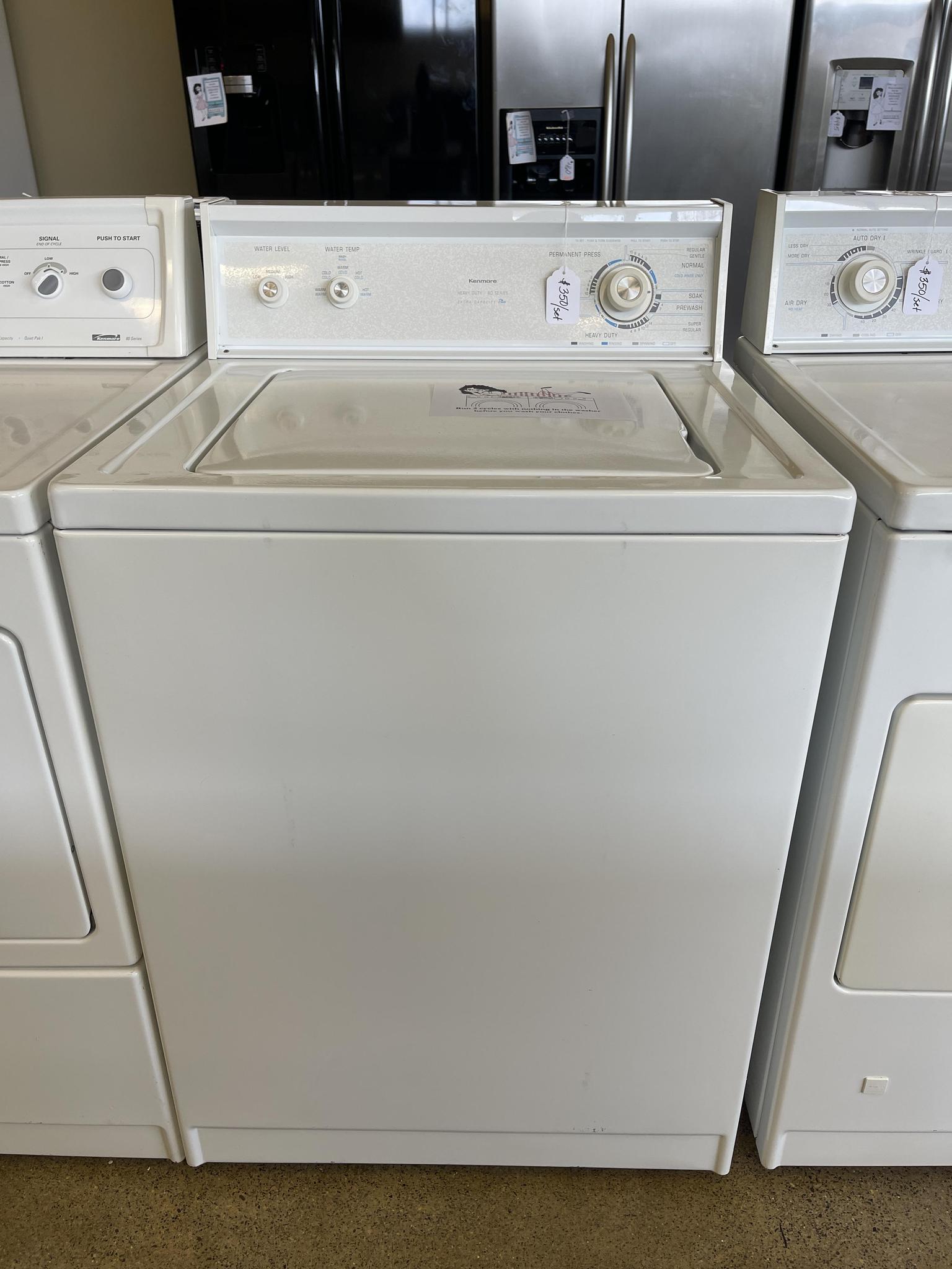 kenmore washer and dryer set