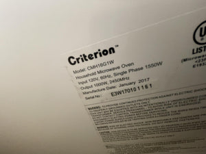 Criterion Microwave - 4003