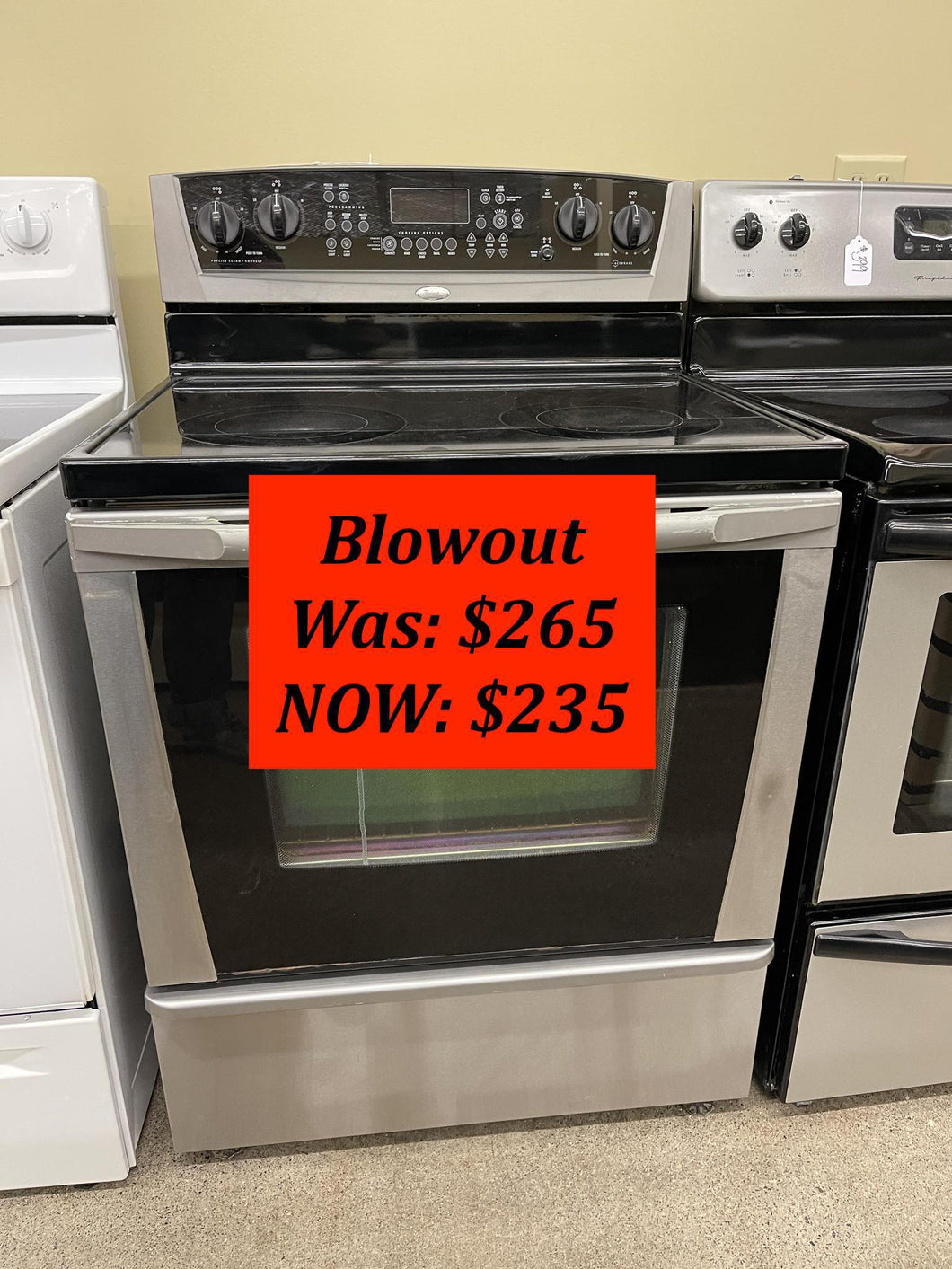 Whirlpool Stainless Electric Stove - 4859