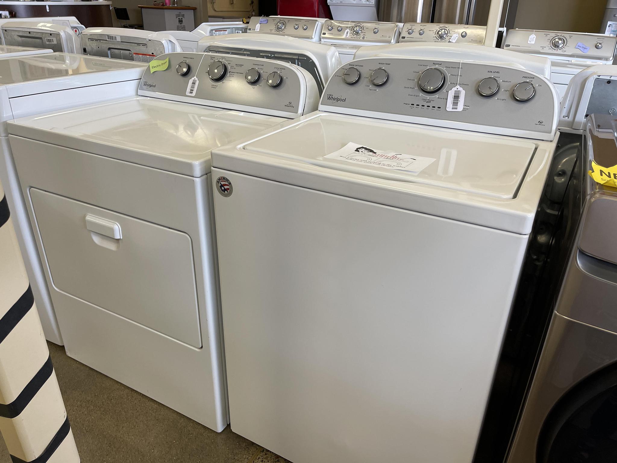 Whirlpool washer and 2024 dryer sale