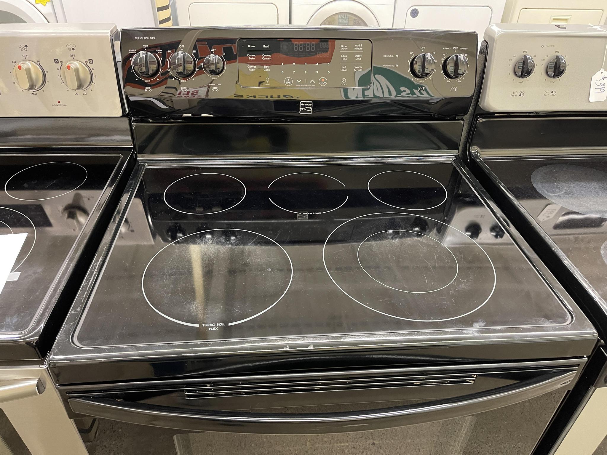 Kenmore Stove Coil Top Stainless Black (Convection Oven) — Mesquite Group