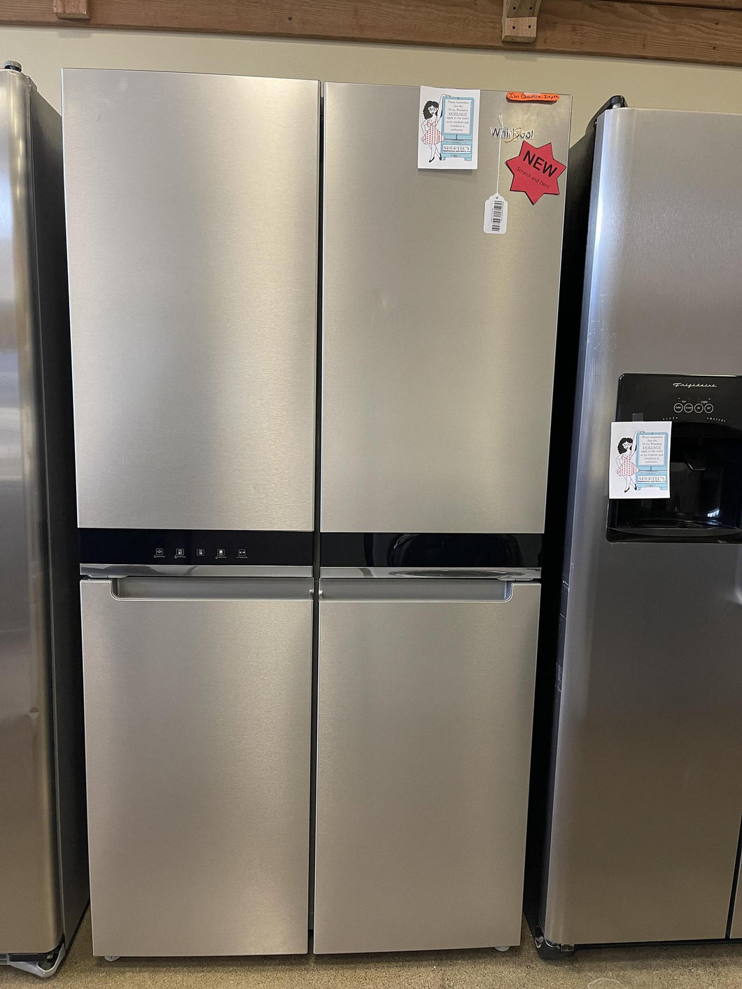 Whirlpool Stainless 4 Door Refrigerator - 9804