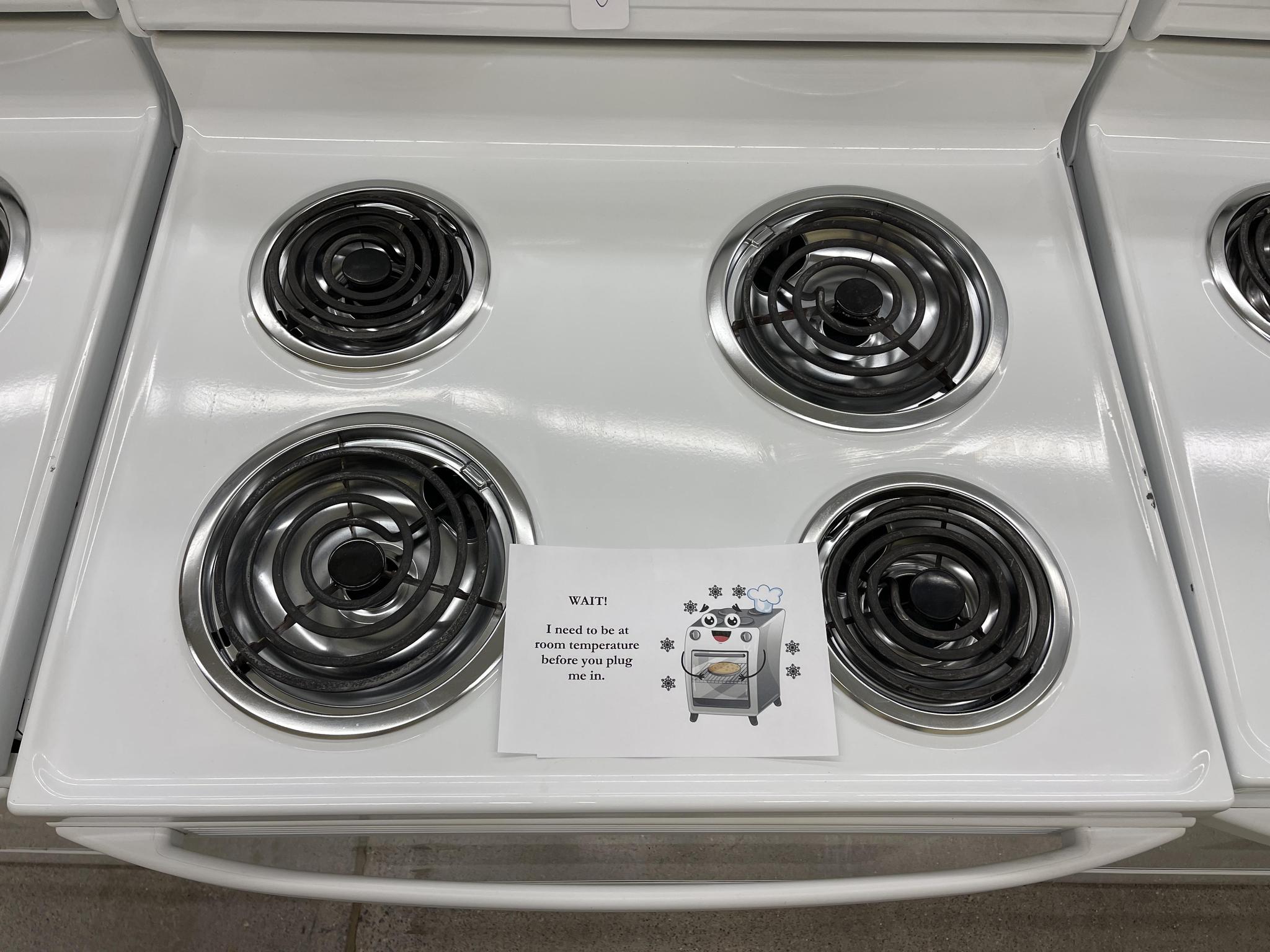 Whirlpool Electric Coil Stove - 0382 – Shorties Appliances And More, LLC