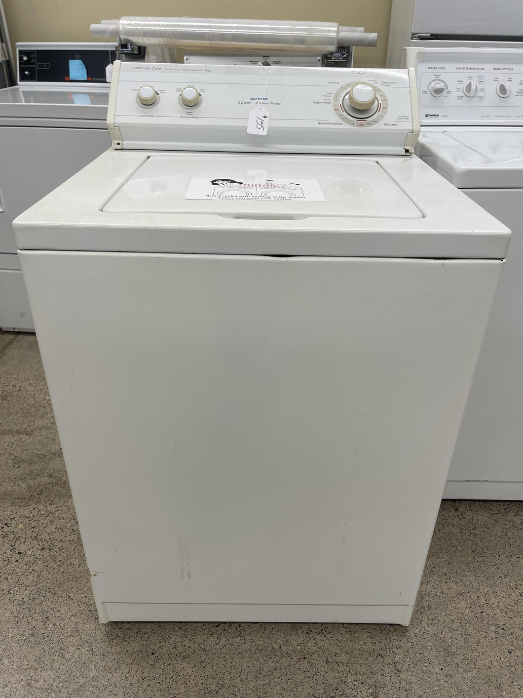 whirlpool supreme washer