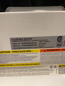 Samsung Washer and Gas Dryer Set - 2574 - 2575