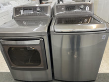 Load image into Gallery viewer, LG Pewter Washer and Gas Dryer Set - 4354-4536
