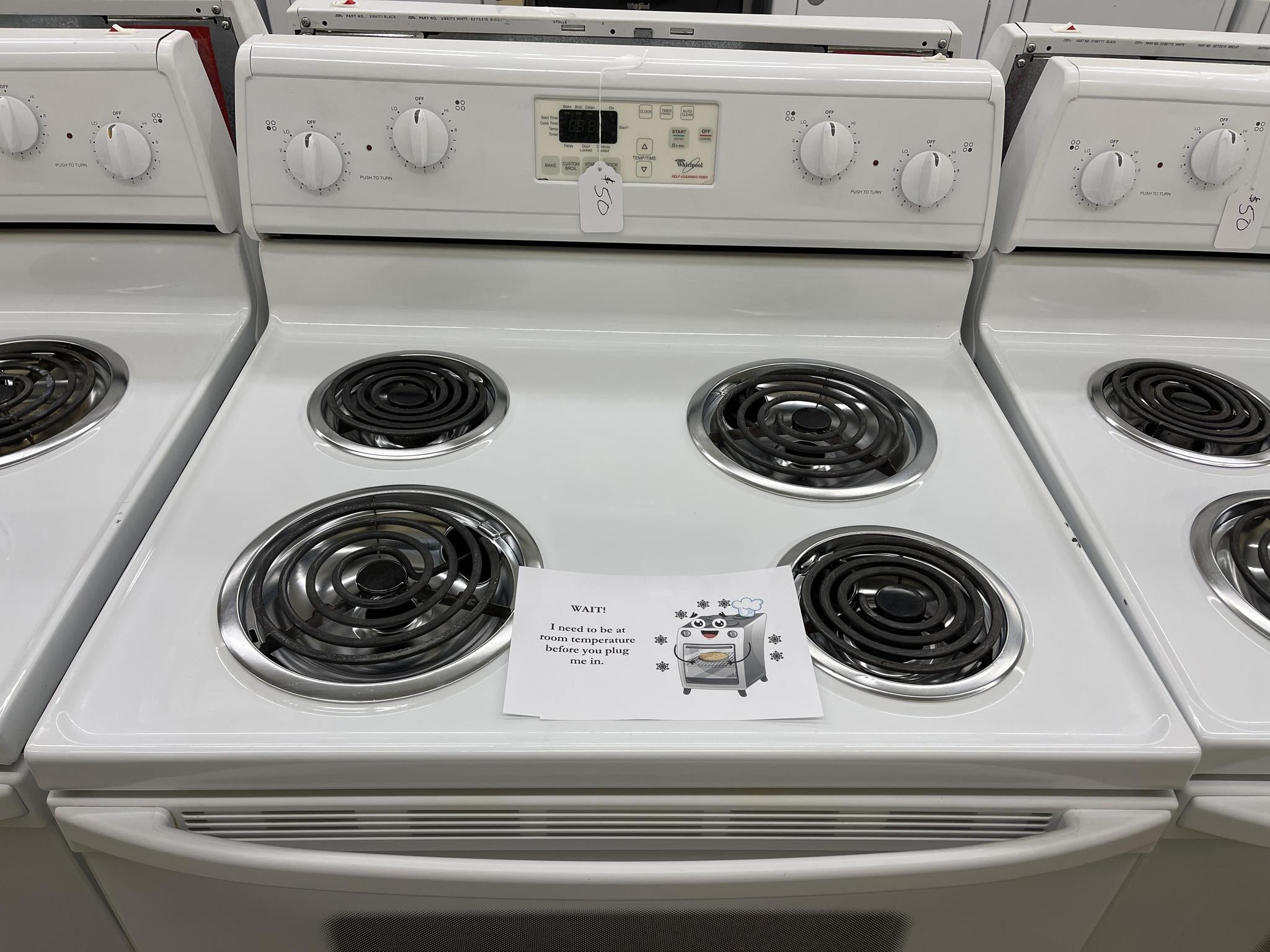 Whirlpool Electric Coil Stove - 0382 – Shorties Appliances And More, LLC