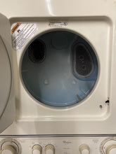 Load image into Gallery viewer, Whirlpool Bisque Stack Washer and Electric Dryer - 9980

