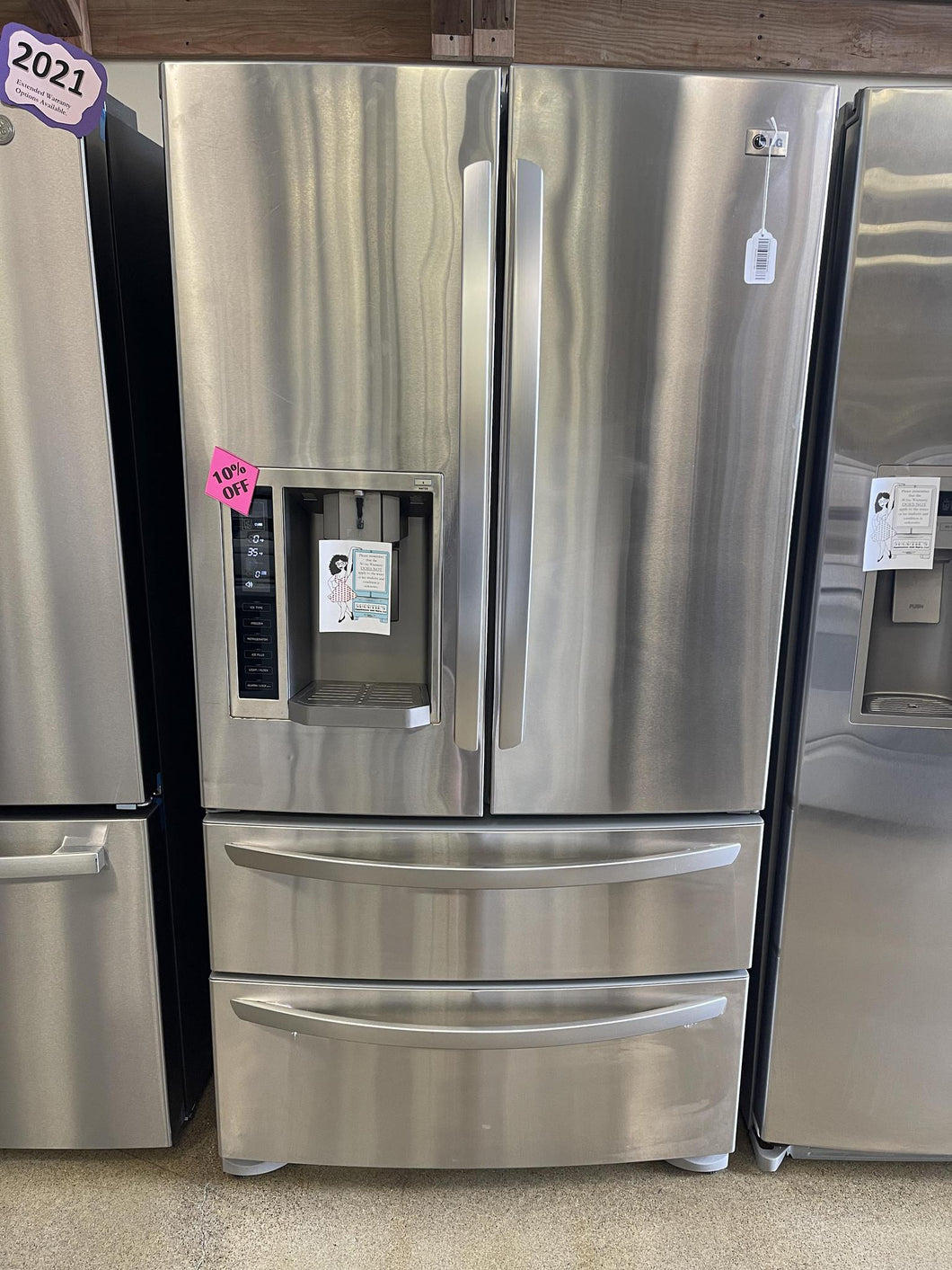 LG Stainless 4 Door Refrigerator - 1786