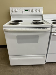 GE White Electric Coil Stove - 9820