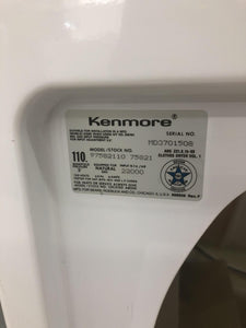 Kenmore Washer and Gas Dryer Set- 1587-1588