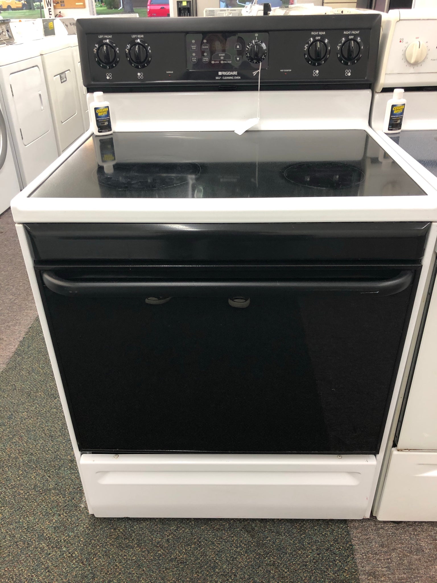 frigidaire glass top stove oven cleaning